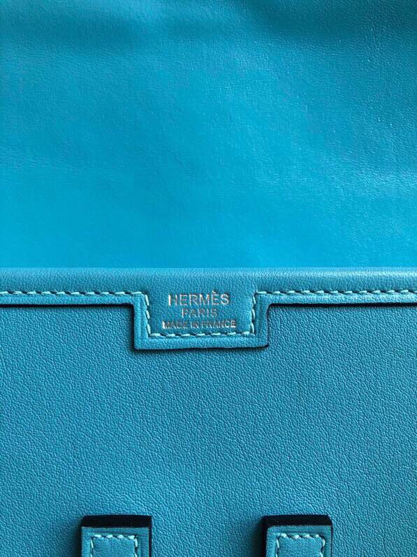 에르메스 지제 엘란29 노던블루 스위프트 송아지가죽 내부 양가죽